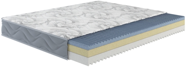 Dmora Quadratische und halbe Matratze Pembroke, Produkt aus Memory-Schaum, Schlafzimmermatratze, Schlafunterstützung, Made in Italy, 120x200 h25 cm, Weiß Bild 4