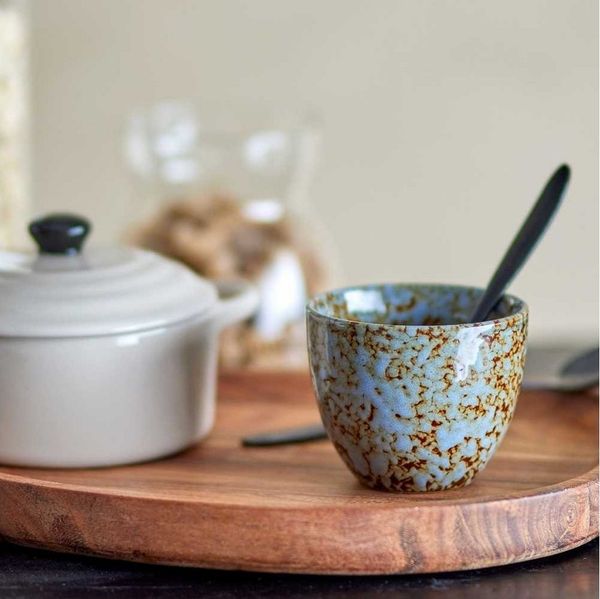 Bloomingville Becher Bloomingville Becher PAULA KLEIN Blau Braun Meliert