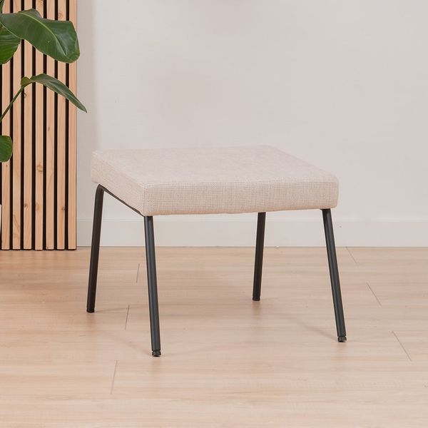 Bronx71 Hocker Espen recycelter Stoff beige