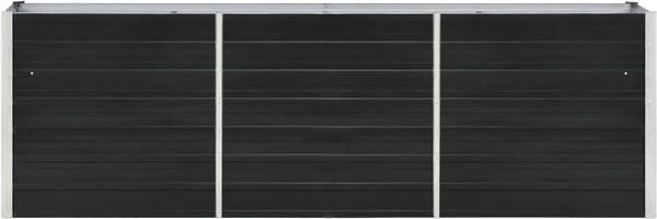 vidaXL Garten-Hochbeet Verzinkter Stahl 240 x 40 x 77 cm Anthrazit 47043 Bild 3