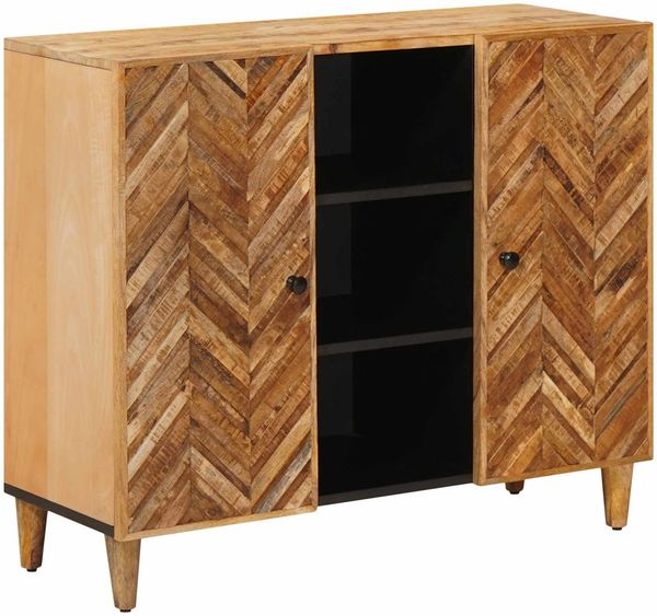 vidaXL Stauraumschränke Braun 90 x 33,5 x 75 cm Massivholz Mango 4018944