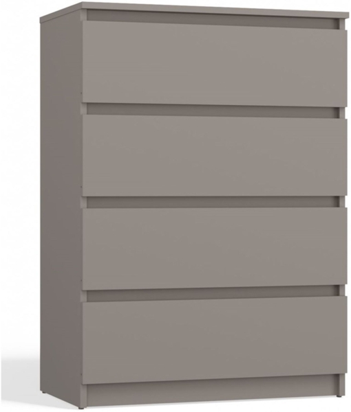 Selsey 'Malwa' Kommode mit vier Schubladen, grau, ca. 97 x 70 x 40 cm