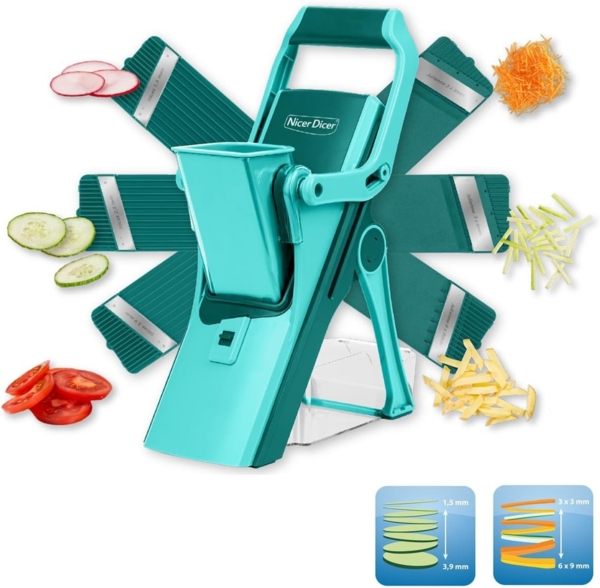 Genius Gemüseschneider Nicer Dicer Mando 12tlg. Gemüsehobel Gemüse Schneider 6678