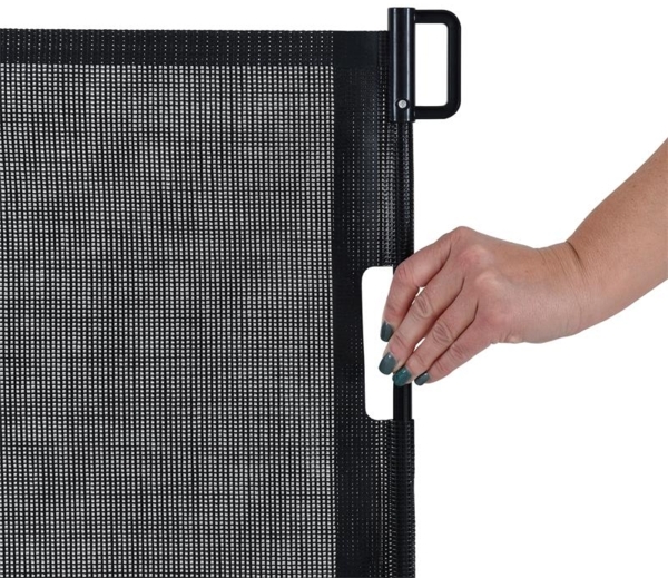 Treppenschutzrollo Absperrgitter Türschutzgitter Treppenschutzgitter Schwarz Bild 10