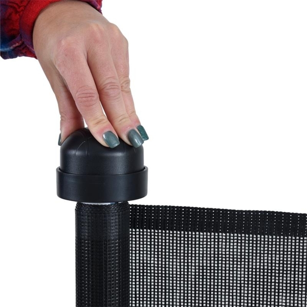 Treppenschutzrollo Absperrgitter Türschutzgitter Treppenschutzgitter Schwarz Bild 11