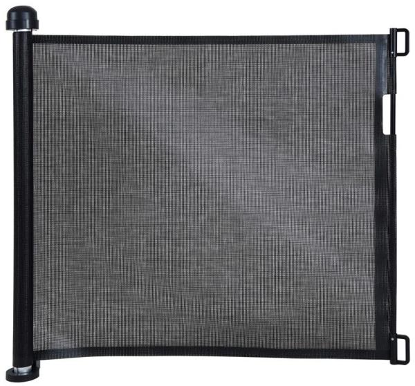 Treppenschutzrollo Absperrgitter Türschutzgitter Treppenschutzgitter Schwarz