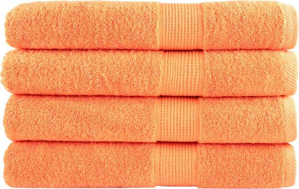 vidaXL Premium-Handtücher SOLUND 4 Stk. Orange 100x200 cm 600 g/m² 137390