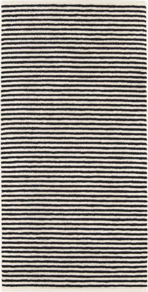 Cawö Duschtuch NATURAL STREIFEN BL 80x150 cm schwarz Badetuch Handtuch Handtücher Saunatuch Strandtuch