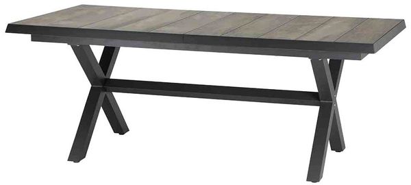 Siena Garden Garten-Essgruppe Corido, (7-tlg, 6 Sessel: 72x61x109 cm, Tisch Sincro: 200/260x100x77 cm,inkl. Auflagen), Aluminium, verstellbar, ausziehbar, geeignet für 6 bis 8 Personen