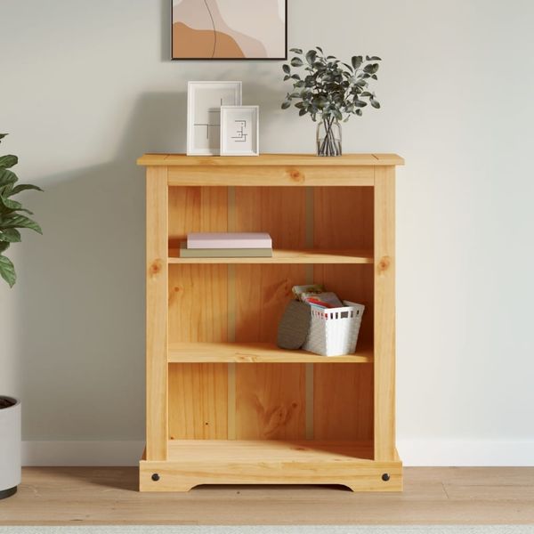 vidaXL Bücherschrank 3 Fächer Mexiko-Stil Kiefernholz 80x29x100 cm 243745