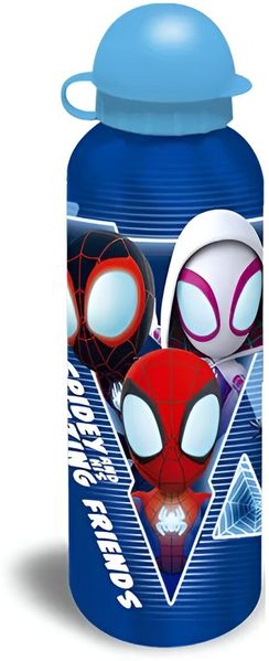 MARVEL Lunchbox Marvel Spidey Spiderman 4 tlg Kinder Lunch Set, (4-tlg, Spar-Set), Brotdose Trinkflasche Besteck