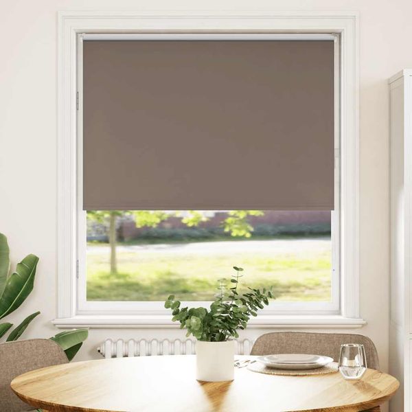 vidaXL Verdunkelungsrollo Kaffeebraun 110x130cm Stoffbreite 105,7cm 4010974