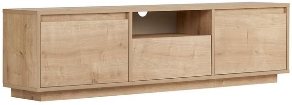 TV-Ständer aus Saphir-Eiche, 160 x 42 x 30 cm | 100% melaminbeschichtete Spanplatte, 18 mm stark | Modernes Design