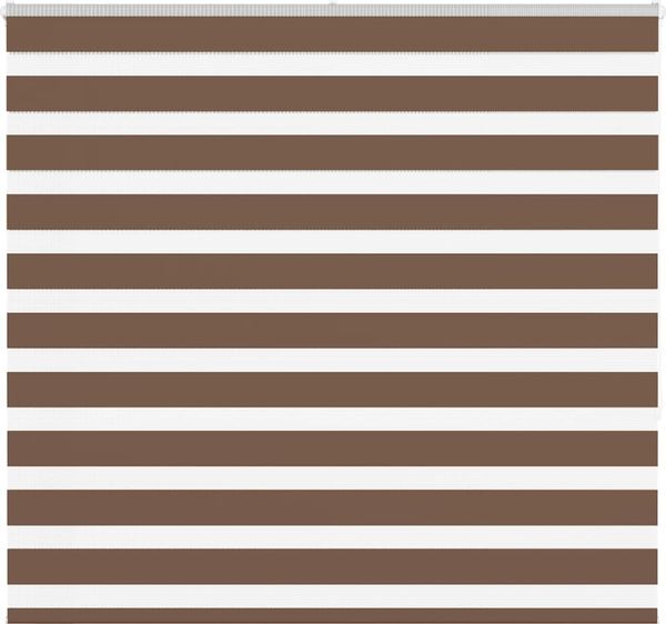 vidaXL Doppelrollo Braun 155x150 cm Stoffbreite 150,9 cm Polyester 4014350