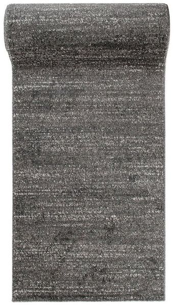 Mazovia Läufer Läufer Flurläufer Einfarbig für Vorzimmer, Küche - Anthrazit, 80 x 100 cm, Kurzflor, Meterware, Höhe 10 mm