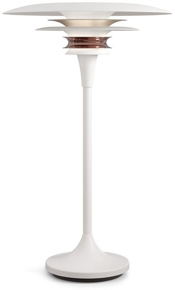 Belid Diablo Tischleuchte 300mm weiss rosé silber G9