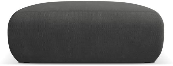 Micadoni Hocker Molino Large Strukturierter Stoff Dunkelgrau