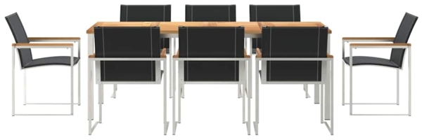 vidaXL Garten-Ess-Set 9 pcs Massives Akazienholz 3334820 Bild 6