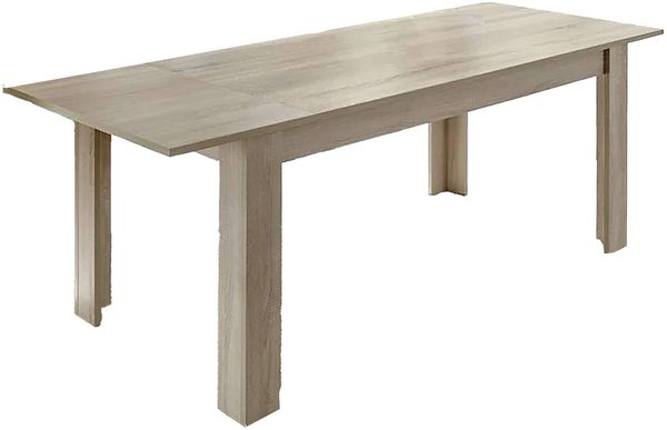 Dmora Ausziehbarer Tisch Takumi, Küchenkonsole, Esstisch mit Verlängerung, Ausziehbares Küchenregal, Made in Italy, 137x90 h79 cm, Eiche
