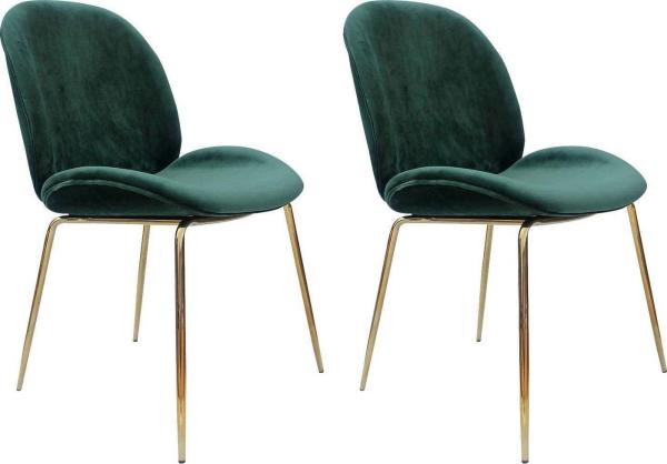Stuhl Charlize 110 2er-Set Grün / Messing
