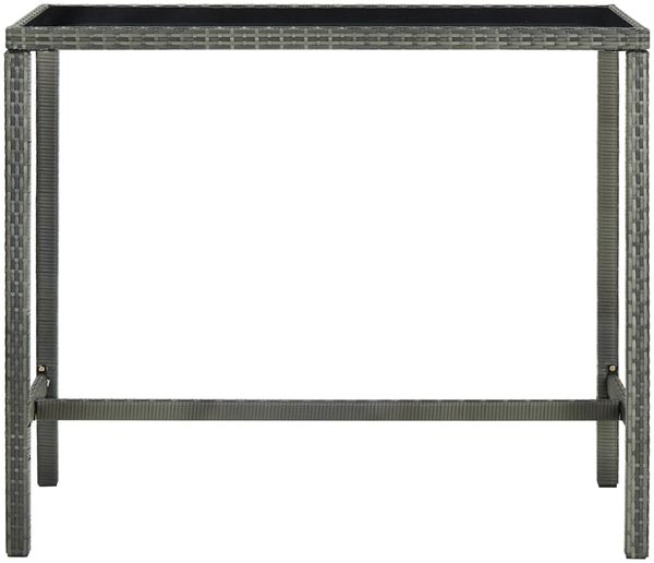 vidaXL 7-tlg. Gartenbar-Set mit Kissen Poly Rattan Grau 3094797 Bild 7
