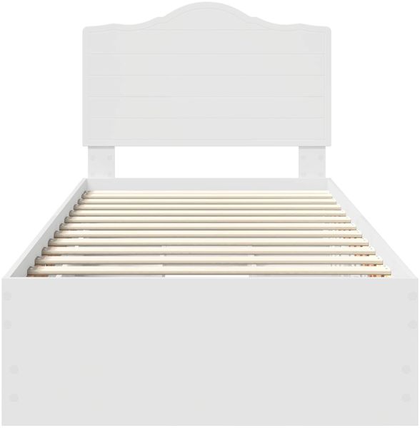 vidaXL Bettrahmen mit Schubladen Weiß 75 x 190 cm Ingenieurs Holz 3413464 Bild 8