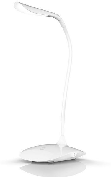 Brandson Schreibtischlampe Bürolampe, Tischleuchte, leuchtstarke 70 Lumen, Energiesparend, 3 Watt, mehrere Helligkeitsstufen, LED fest integriert, warmweiß, Stromsparend, 3 Helligkeitsstufen, Batteriebetrieb möglich