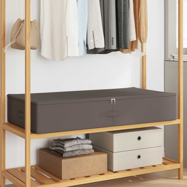vidaXL Aufbewahrungsbox 2 pcs Grau 100 x 50 x 18 cm Vliesstoff 42024643