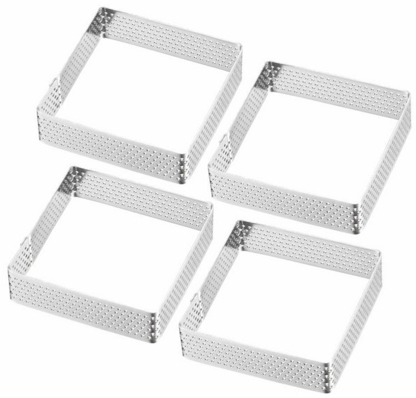 WESTMARK Tarteform Tartelette-Rahmen 4 Stk. – Perfekte Tarte- und Quicheformen, 7x7 cm Bild 4