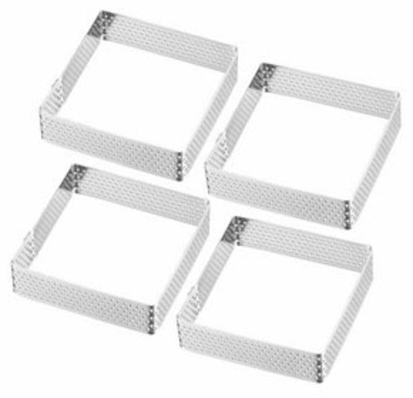 WESTMARK Tarteform Tartelette-Rahmen 4 Stk. – Perfekte Tarte- und Quicheformen, 7x7 cm Bild 6