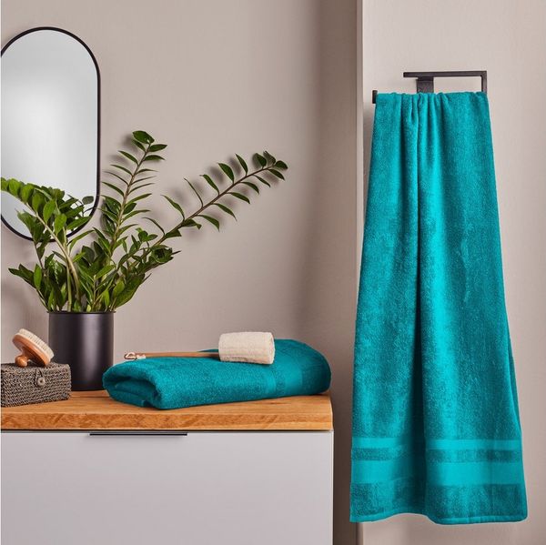 OTTO home Saunatuch Vanessa, 2 Saunatücher, 80x200cm, in Standard- und Premium-Qualität, Walkfrottee (Set, 2-St), Handtücher mit Bordüre, 100% Baumwolle, einfarbig, weich