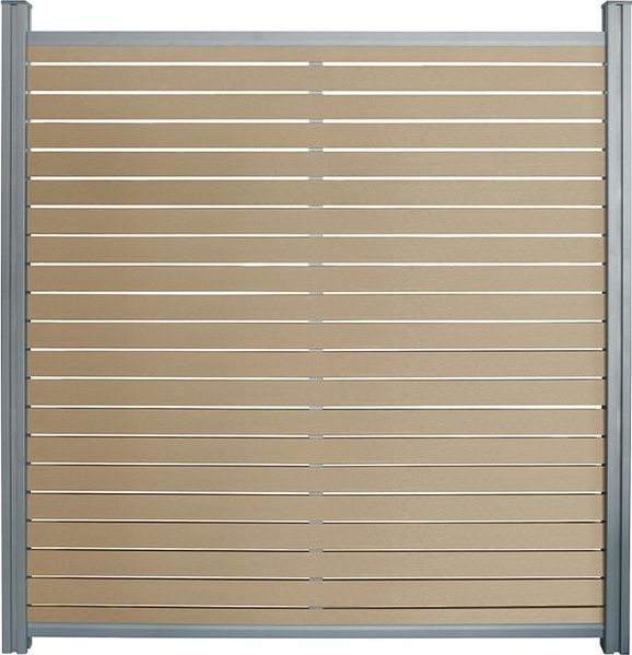 HOME DELUXE WPC Sichtschutzzaun ALIRA Teak - 2 x Element + 3 x Pfosten Bild 6