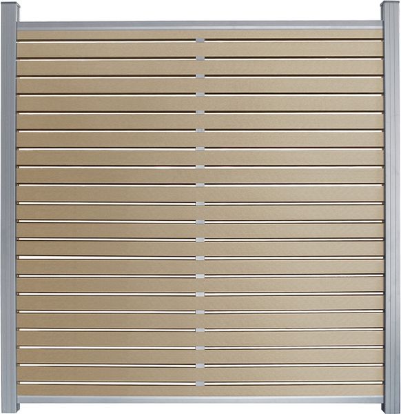 HOME DELUXE WPC Sichtschutzzaun ALIRA Teak - 2 x Element + 3 x Pfosten Bild 7