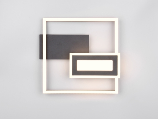 Trio Leuchten LED Deckenleuchte Spiro 22W schwarz matt Bild 4