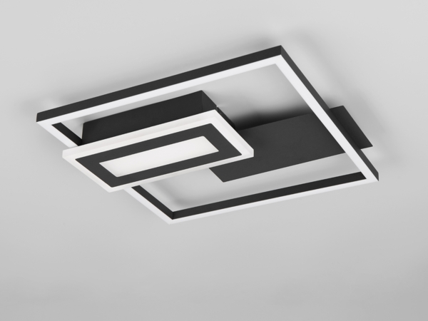 Trio Leuchten LED Deckenleuchte Spiro 22W schwarz matt Bild 5