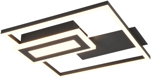 Trio Leuchten LED Deckenleuchte Spiro 22W schwarz matt Bild 2