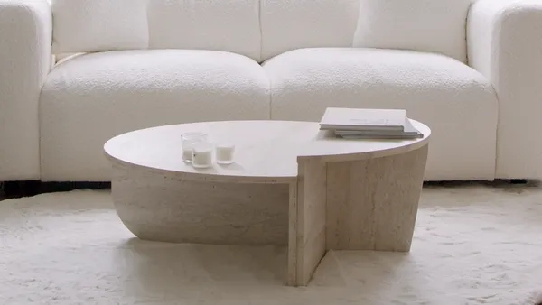 Vente-unique - ALOEVA Couchtisch Holz, Platte Schwarz - B 60 cm x H 30 cm x L 90 cm