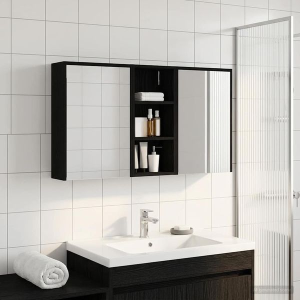 vidaXL Badezimmerschrank-Set 3 pcs 116 x 16 x 62,5 cm Holzwerkstoff 3403809