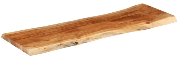 vidaXL Tischplatte 110x40x3,8cm Rechteckig Massivholz Akazie Baumkante 370637