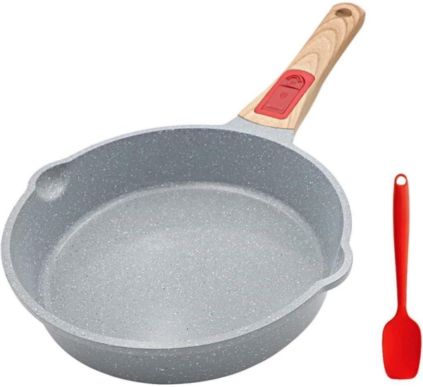 Keramik Bratpfanne 20 cm Antihaft Abnehmbarer Griff Herd Backofen