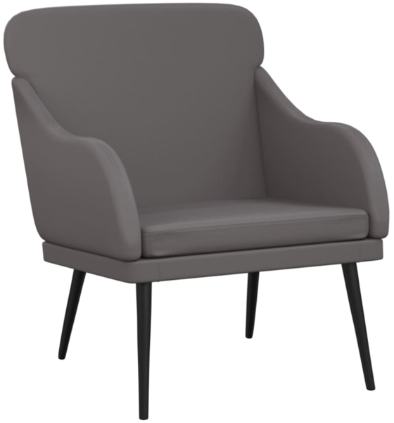 vidaXL Sessel Grau 63x76x80 cm Kunstleder 351427