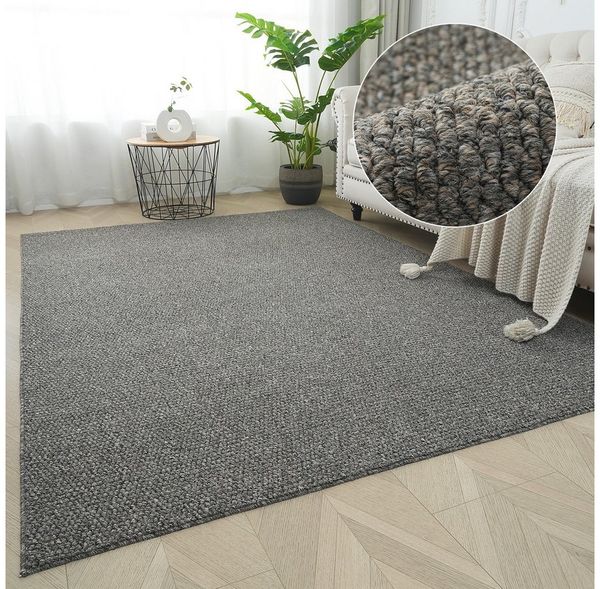 s.Oliver Teppich Lenni, rechteckig, Höhe: 10 mm, Uni-Farben, kurzflor, waschbar, Wohnzimmer, Schlafzimmer
