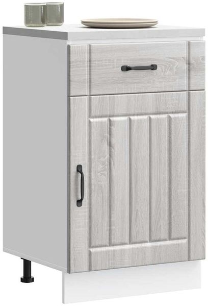 vidaXL Küchen-Unterschrank Lucca Grau Sonoma Holzwerkstoff 853723