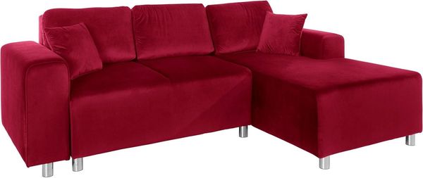 Home affaire Ecksofa Györ, L-Form, wahlweise mit Bettfunktion und Bettkasten incl. 2 Zierkissen
