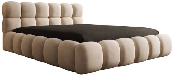 Luxusbetten24 Polsterbett Designer Polsterbett Boston Samt, mit Stauraum