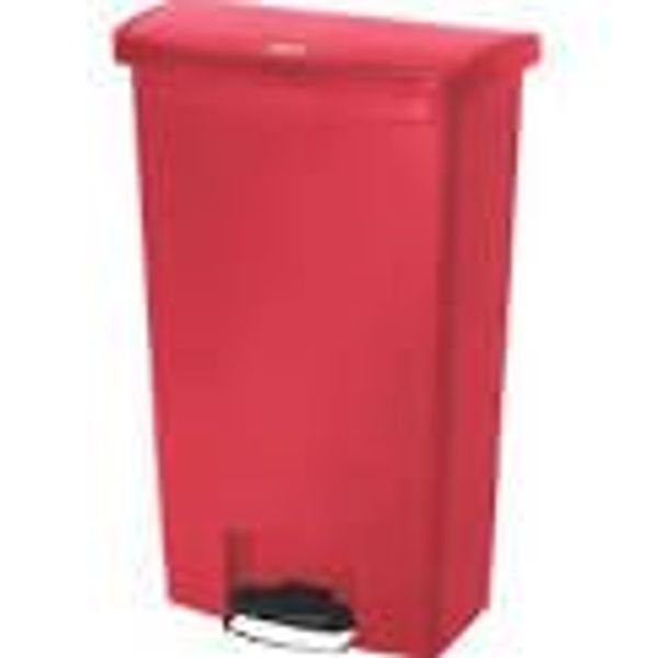 Rubbermaid Treteimer Slim Jim Kunststoff rot 50 l