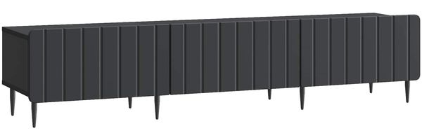 vidaXL TV-Schränk Schwarz 147 x 34,5 x 32 cm Holzwerkstoff 894476