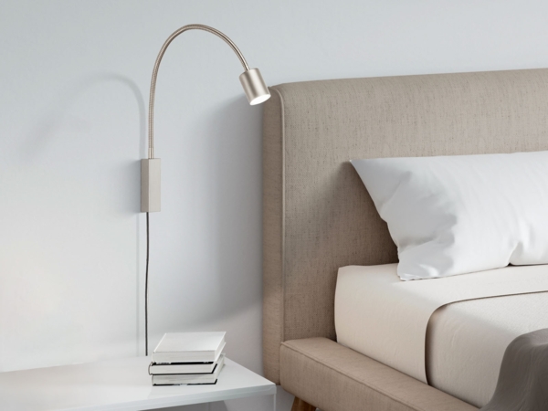 Fischer & Honsel 30499 LED Bettleuchte Flex Justi nickelfarben 3000K