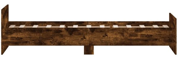 vidaXL Bettgestell ohne Matratze Räuchereiche 75x190 cm Holzwerkstoff 835950 Bild 5
