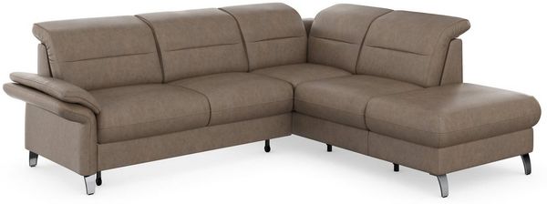 sit&more Ecksofa Grenoble L-Form mit Federkern, wahlweise mit Bettfunktion, Bettkasten, Arm- und Kopfteilverstellung Bild 4